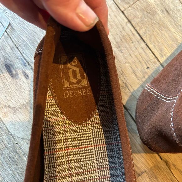 Decree leather loafers slip on size 8 - Picture 6 of 9